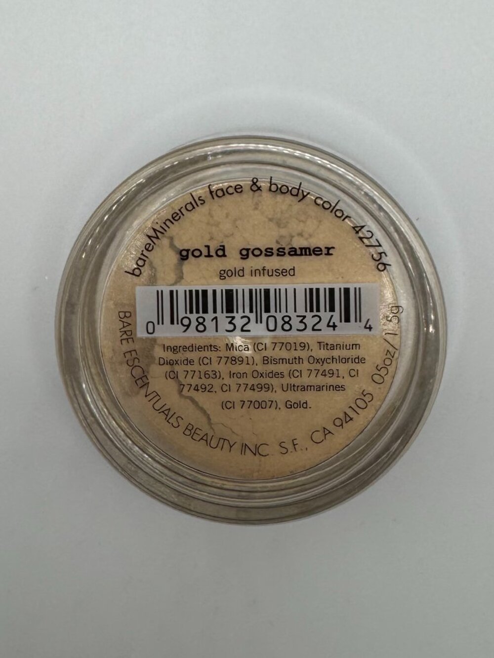 bareMinerals Bare Minerals GOLD GOSSAMER for Gorgeous Warm Golden Skin real gold